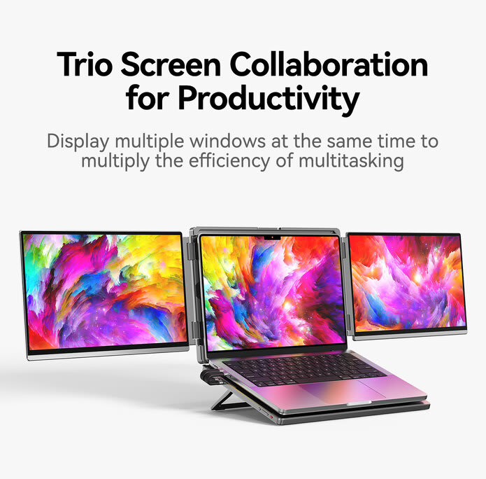 DuoTrek LR13U Dual 13.4-inch 4K Screens for Laptop | Indiegogo