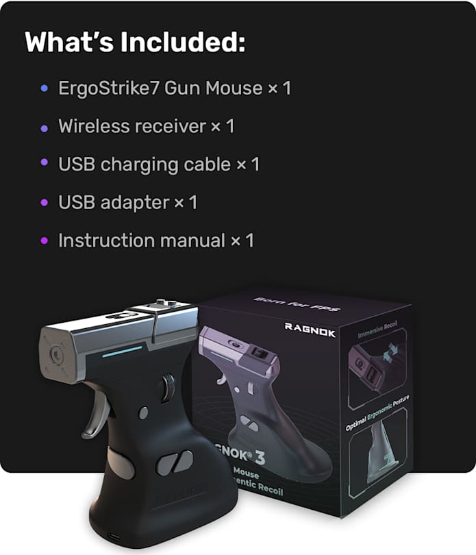 ErgoStrike7: Gun Mouse with FPS-Tailored Recoil | Indiegogo
