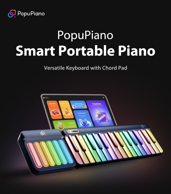 DTM・DAW Popupiano Portable Smart Keyboard - Modular Digital Piano | PopuMusic