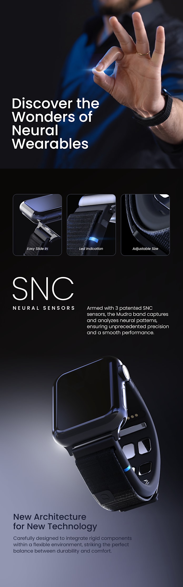 Mudra Band　Wearable Mudra Band - World's First Neural Input Wearable | Indiegogo