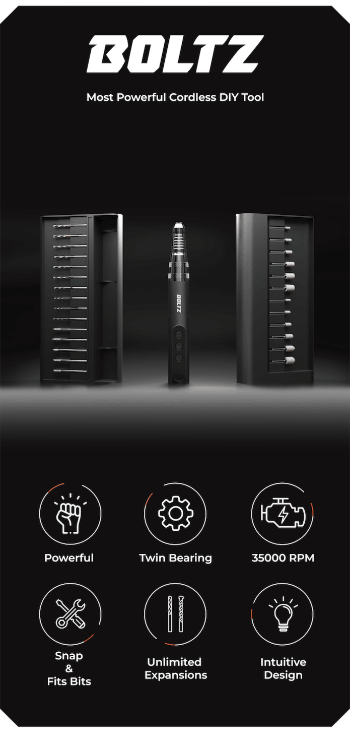 BOLTZ - Most Powerful Cordless DIY Tool | Indiegogo