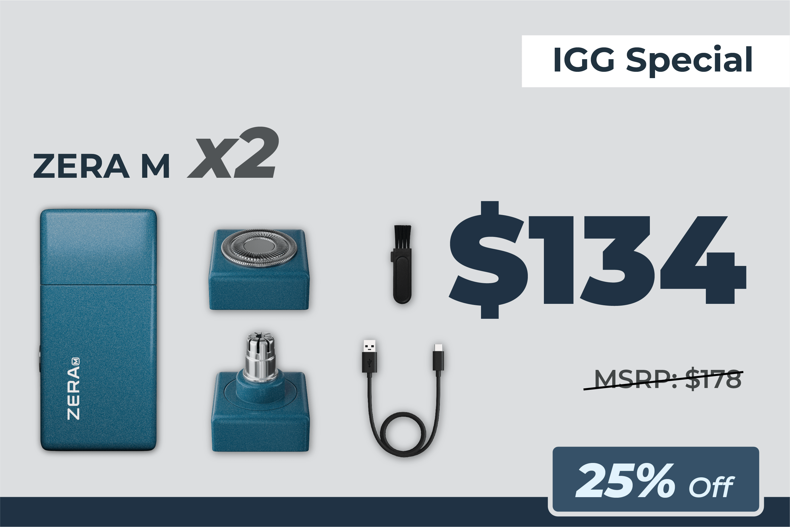 ZERA M-The Compact Cutting-Edge Shaver | Indiegogo