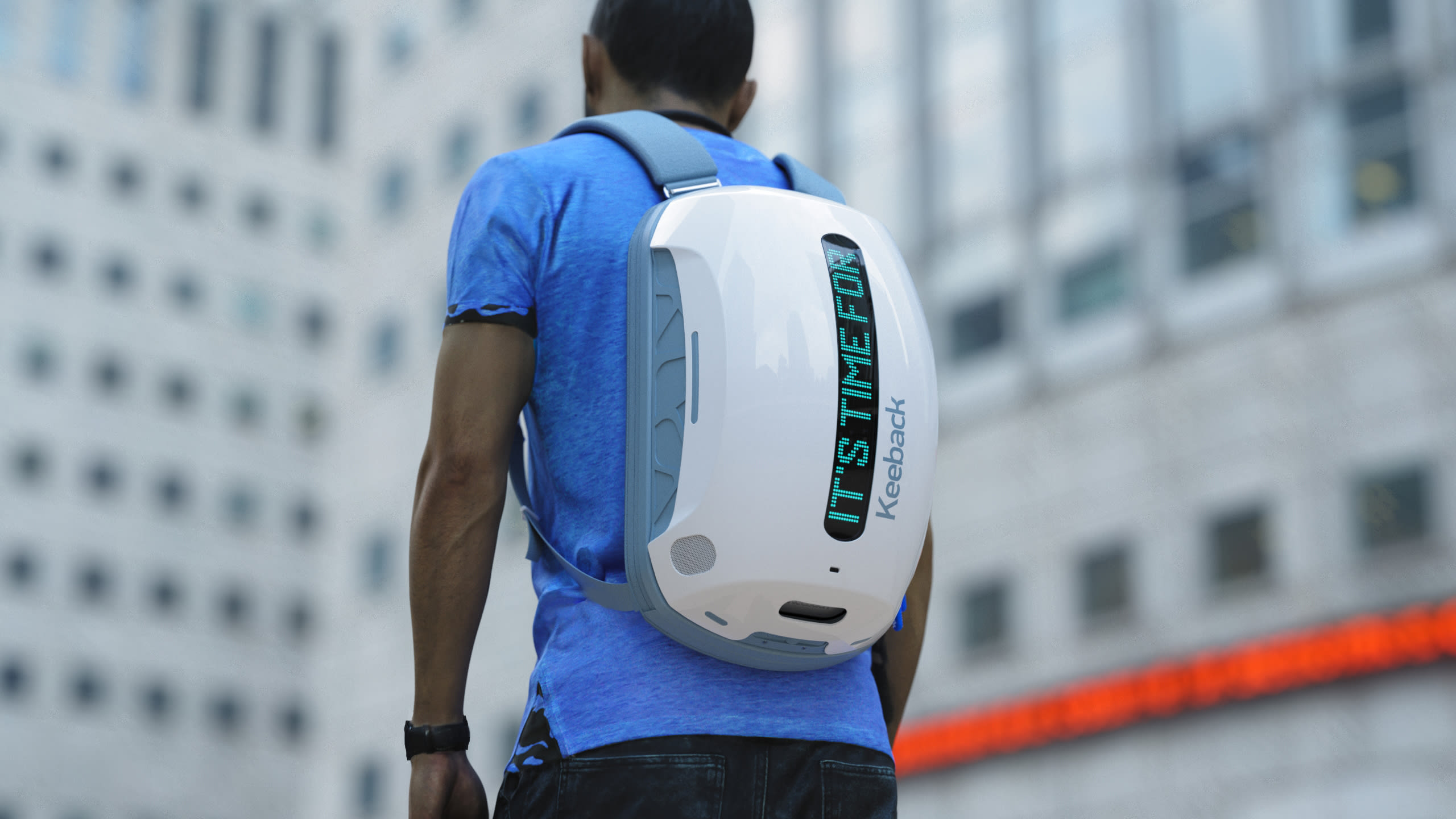 Keeback futuristic stylish digital backpack Indiegogo