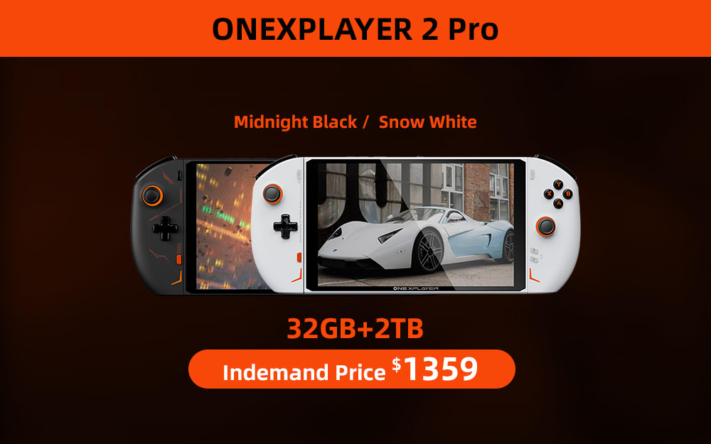 ONEXPLAYER 2 PRO ブラック7840U/32GB/2TB ONEXPLAYER 2 Pro is a Ryzen 7 7840U handheld gaming PC with