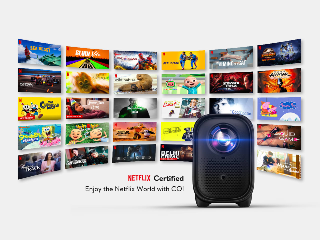 COI Projector with Certified Pre-Installed Netflix | Indiegogo