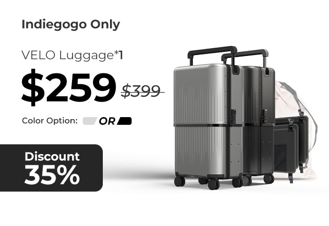 VELO Luggage 3 in 1 Expandable Hardside Luggage Indiegogo