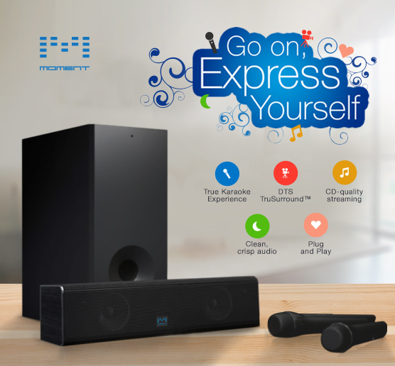 Moment wireless hotsell karaoke soundbar