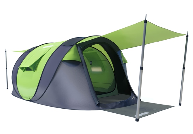 Nat Dertig Stap Cinch! The World's Smartest Pop-Up Tent! | Indiegogo