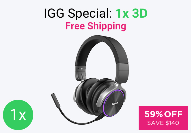 Surge 3d The Ultimate Wireless 3d Hi Fi Headphone Indiegogo