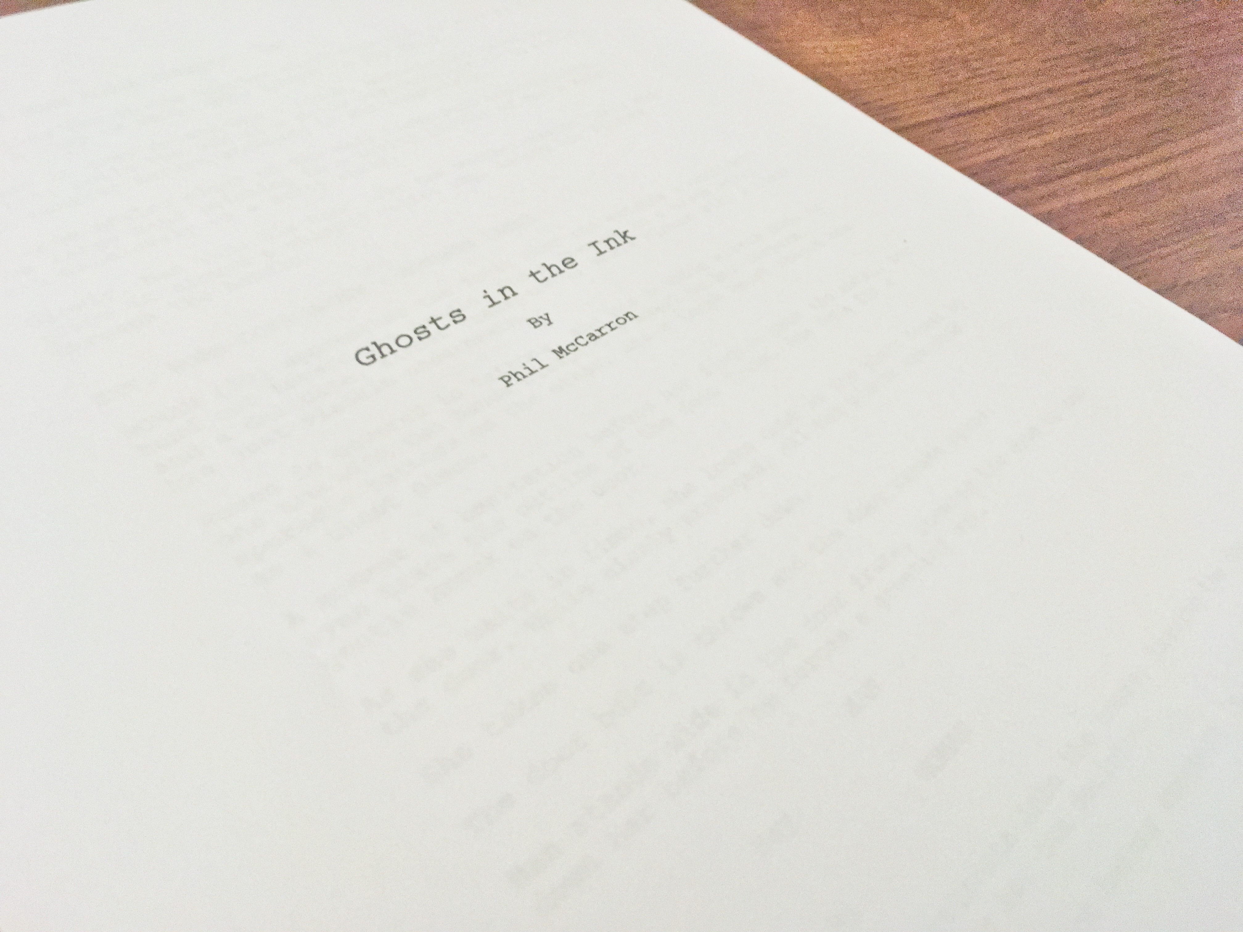 Ghosts In The Ink Indiegogo