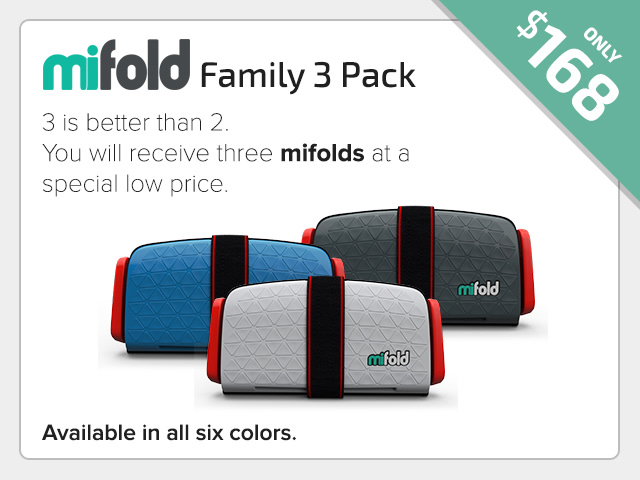 mifold the Grab and Go Booster seat Indiegogo