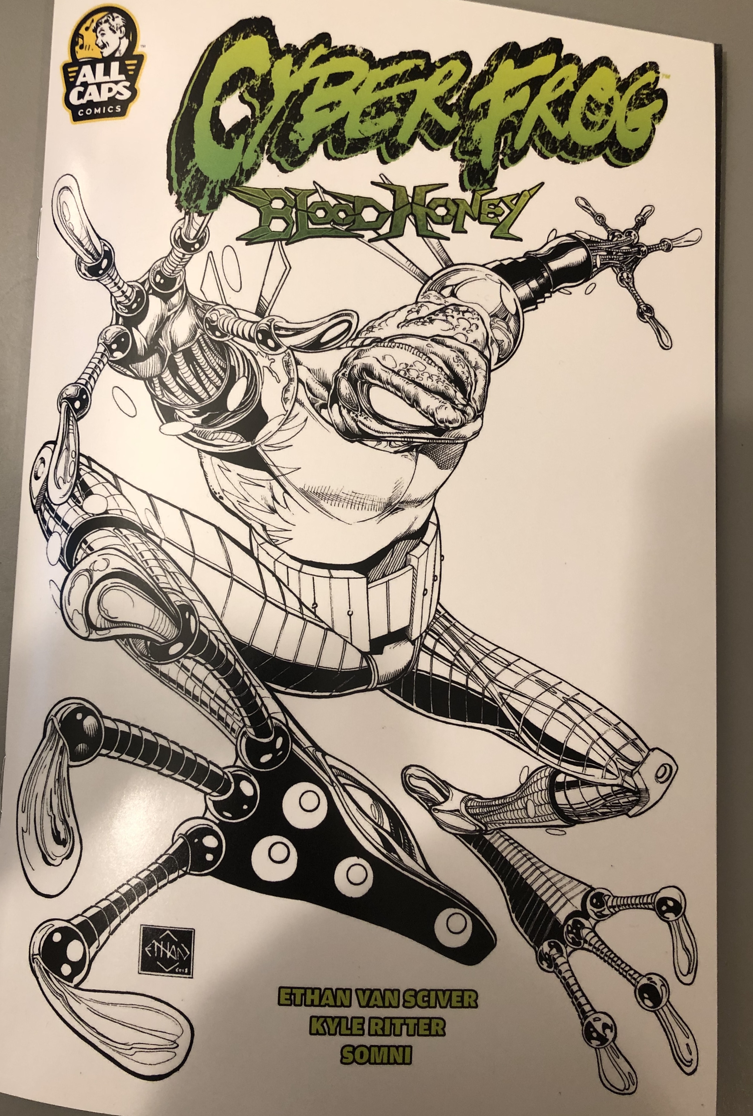 Cyberfrog Bloodhoney Lmtd Ed Line Art Variants Indiegogo
