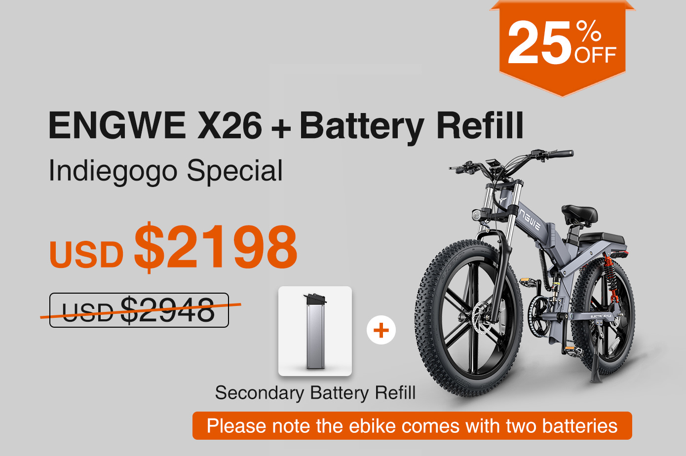 Indiegogo ebike sales