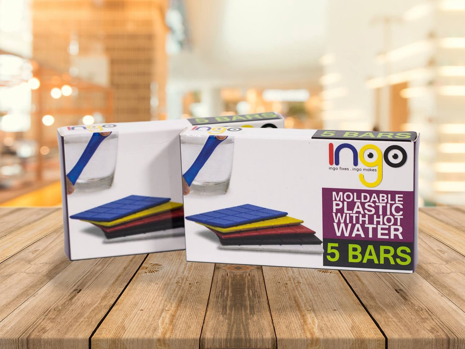 Ingo : A moldable plastic with hot water 