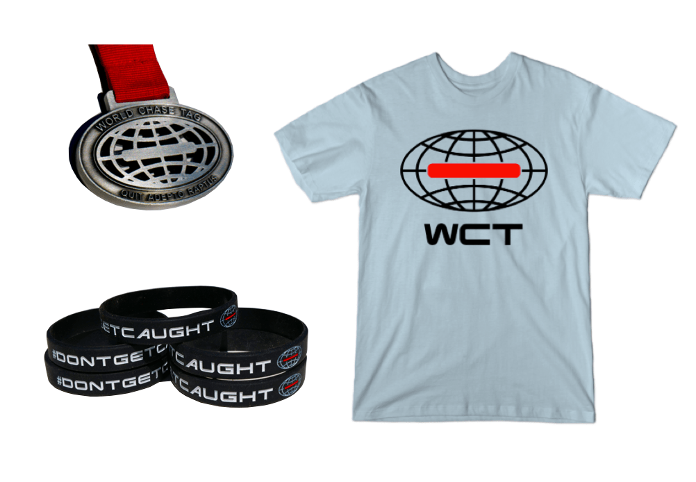 World chase tag t shirt clearance
