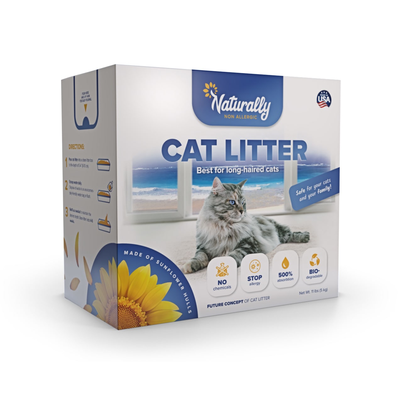 Long haired cat litter sale